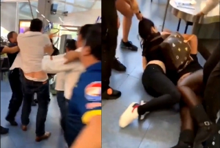 #Video: Protagonizan batalla campal aficionados Pumas-América en Fisher's Arboledas