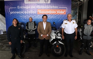Incrementa #Huixquilucan número de motocicletas del "Escuadrón Vida"