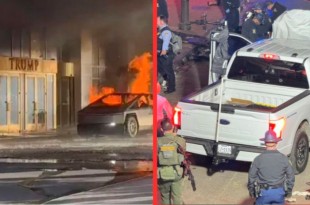 #Video: Ataque simultáneo terrorista en EE. UU. deja 10 muertos y Cybertruck explota frente al Trump Hotel