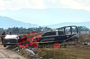 Elementos de la Secretaría de Seguridad del Estado de México y la Policía Municipal acordonaron la zona