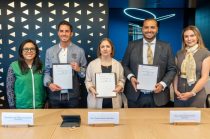 Firma del convenio entre el PVEM Estado de México y la Universidad Panamericana campus Ciudad de México.
