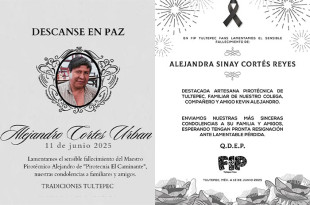 Su abuelo, el maestro pirotécnico Alejandro Cortés Urbán, murió en el lugar del siniestro