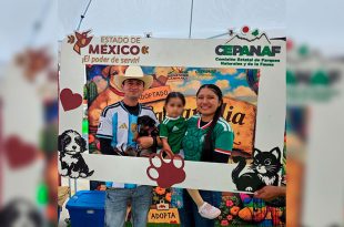 Familias mexiquenses adoptaron a perros rescatados durante la estrategia "La Mejor Jugada es Adoptar", impulsada por la CEPANAF.
