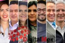 Melissa Vargas, Abraham Saroné, María Elena Barrera, María Luisa Cienfuegos, Daniel Serrano, Eruviel Avila, Alfredo del Mazo