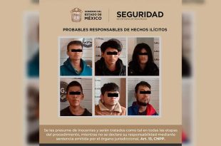 Entre los detenidos se encuentra un menor y una mujer señalados por diversos delitos
