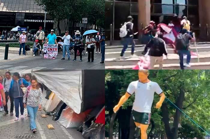 Movilizaciones afectan Metrobús y mantienen presión sobre el Gobierno federal.