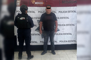 Los efectivos detuvieron a César “N” de 55 años, a quien presentaron ante el Agente del Ministerio Público correspondiente.