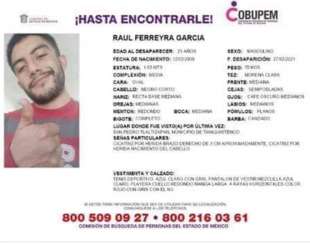 Raúl Ferreyra García, estudiante de la Universidad Autónoma del Estado de México