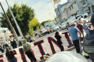 La movilización fue respaldada por un grupo de feministas