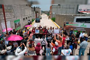 El gobierno municipal también entregó cinco calles en Las Parcelas y anunció que este año prevé construir más de 500 vialidades mediante el programa Cimientos de Esperanza.