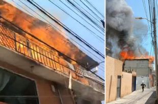 En el tercer nivel se quedaron seis personas que trataron de resguardarse en un baño y tuvieron que ser rescatadas
