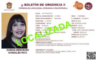 Darían Mercedes González desapareció el 21 de abril, y el pasado 30 de abril familiares y amigos de Darían marcharon por las calles de Toluca