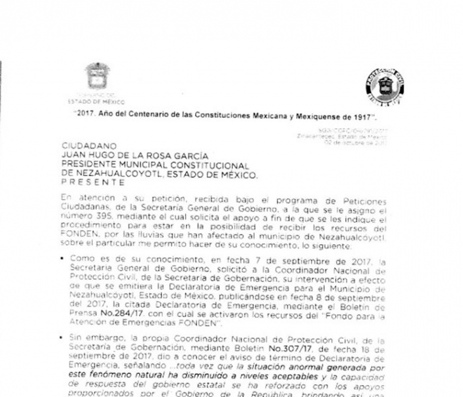 Ninguna ayuda a Nezahualcóyotl tras inundaciones y sismos; sólo medicinas de “desconocida" institución