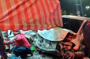 Un hombre resulto herido tras el choque.
