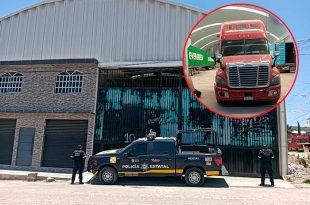 Autoridades hallan tractocamión y motocicletas dentro de un inmueble bajo resguardo