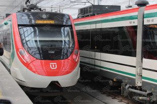 Estación del Tren Interurbano “El Insurgente” en el Valle de Toluca, donde transportistas advirtieron riesgos por ambulantaje y transporte irregular rumbo al Mundial 2026.