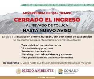 Las autoridades pidieron a la población mantenerse atenta a las actualizaciones