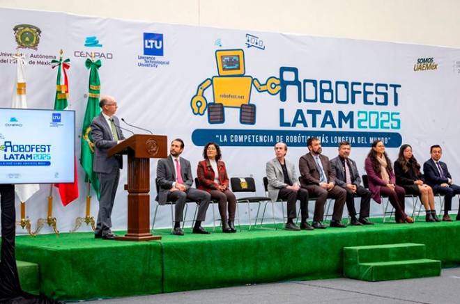 #Video: UAEMéx inaugura Robofest LATAM 2025, festival de robótica de alto impacto internacional