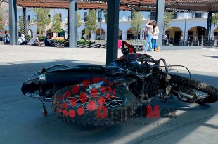 #Video: ¿De dónde salieron? Aparecen motos accidentadas en centro de #Toluca