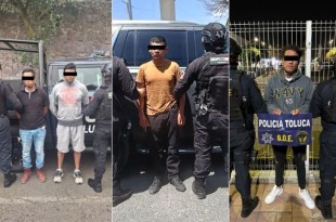 La tercera detención tuvo lugar en la colonia Altamirano, donde Carlos "N" y Francisco Javier "N" fueron arrestados por portación de un arma de fuego calibre 9 milímetros.