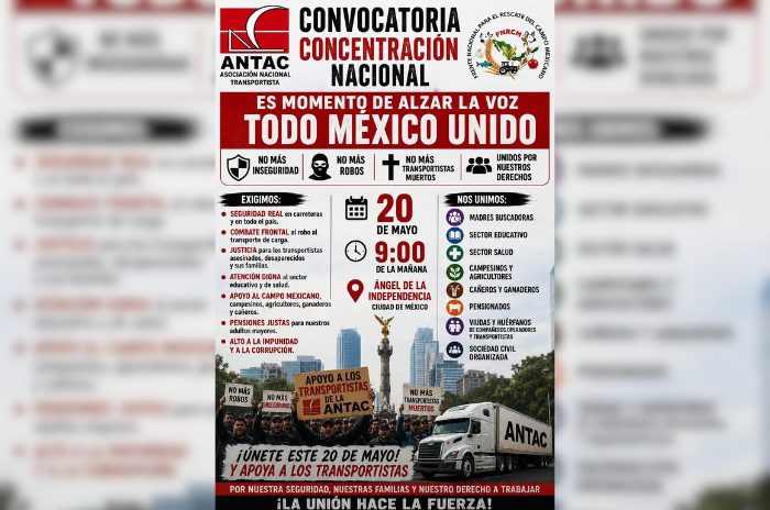 Convocatoria difundida por ANTAC y organizaciones del campo.