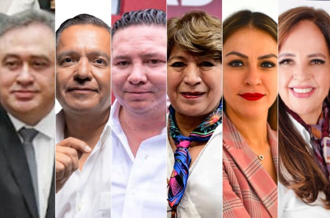 Juan José Hernández, Ricardo Moreno, Alberto Valdés, Delfina Gómez, Lorena Villavicencio, Mónica Chávez