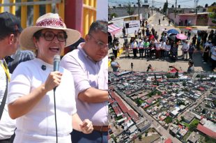Vecinos y autoridades municipales inauguraron la repavimentación de las calles 3 de Mayo, Progreso y Luis Echeverría en Santa Cruz Venta de Carpio, Ecatepec.