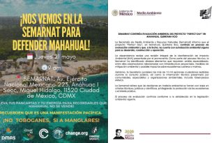 Semarnat aclara que “Perfect Day” sigue en evaluación; convocan protesta contra el proyecto en CDMX.