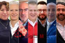 Delfina Gómez, Alfredo del Mazo, Jorge Armando Barriguete Meléndez, Francisco Fernández Clamont, Gilberto Sauza, Jesús Trigos, Mauricio Massud