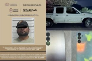 El detenido, identificado como Colosio “N”, de 32 años, fue asegurado en Valle de Bravo tras intentar evadir a la policía.
