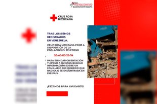 Además de mantener listo a su equipo de búsqueda y rescate, la organización habilitó un número de orientación y convocó a la ciudadanía a sumarse con donativos para la emergencia.