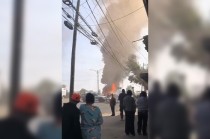 El fuego comenzó después de las 10:30 horas de este viernes, a la altura de la colonia El Chamizal y San Felipe de Jesús.