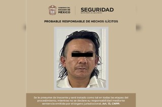 Este individuo fue puesto a disposición de la Fiscalía General de Justicia del Estado de México con sede en el municipio de Atizapán.