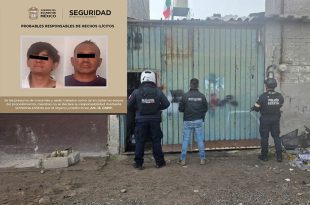 Elementos de la SSEM detuvieron a dos hombres y aseguraron un inmueble en Acolman.