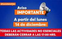 También se reforzarán mensajes en perifoneo y altavoces