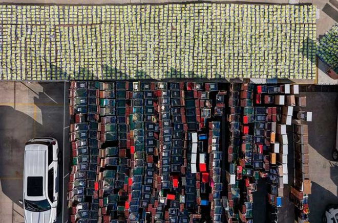 Autoridades localizaron una fábrica de máquinas y decomisaron más de 59 millones