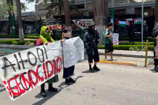 La protesta incluyó recolección de firmas y generó afectaciones viales.