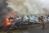 El hecho ocurrió sobre la carretera Victoria-Zaragoza, en el kilómetro 80.
