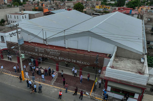 #Video: Con inversión de 19.6 mdp, Delfina Gómez entrega mercado en #Chiautla; genera más de mil 700 empleos