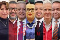 Delfina Gómez, Horacio Duarte, AMLO, Rosa Icela Rodríguez, Edgar Ayala, Alfredo del Mazo, Gilberto Limón
