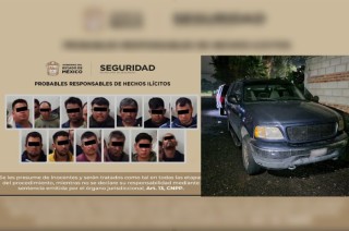 El intercambio de información entre las tres dependencias dio como resultado la detención de los sujetos, incluido el aparente líder.
