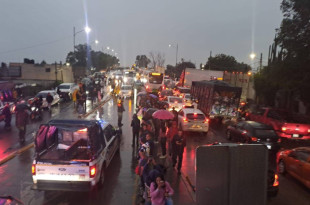 Afectaciones viales por lluvias en el Valle de México