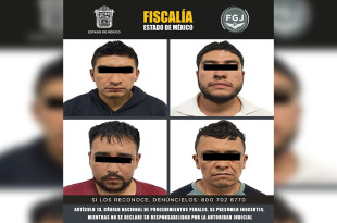 José “N”, Luis “N”, Jaime “N, Adolfo “N” y el adolescente de 16 años fueron presentados ante el Agente del Ministerio Público correspondiente.
