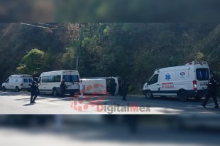 El accidente ocurrió la mañana de este miércoles sobre la carretera federal 134, en el tramo Toluca–Altamirano, a la altura del kilómetro 87, en la comunidad de Tenería.