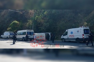 El accidente ocurrió la mañana de este miércoles sobre la carretera federal 134, en el tramo Toluca–Altamirano, a la altura del kilómetro 87, en la comunidad de Tenería.