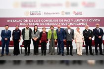 La gobernadora Delfina Gómez tomó protesta a los integrantes de los primeros Consejos de Paz y Justicia Cívica, impulsados en coordinación con el Gobierno de México.