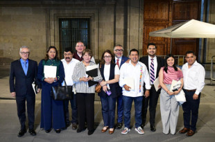 Delfina Gómez con funcionarios y alcaldes en reunión del Plan Integral de Rescate