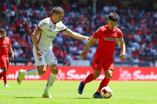 Los zorros del Atlas "fulminan" a los Diablos Rojos cuatro goles por dos, en el Estadio Nemesio Diez en duelo correspondiente a la Jornada 16 de la liga MX.