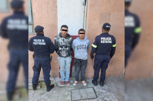 Carlos “N” e Iván “N” fueron detenidos en Atizapán y presentados ante el Ministerio Público