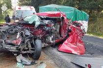 El choque ocurrió sobre la carretera Tenancingo-Toluca, en el paraje conocido como "Atlatlahucan".